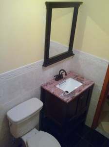 Full bathrrom remodeling.